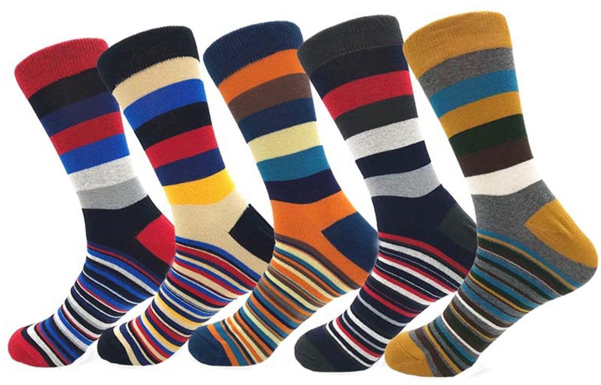 Dailygoods- Herensokken 5 Paar - Modieuze/Elastische - Geschikt voor Maat 38-46 - Comfortabel - Ademend - Duurzaam - Sokken