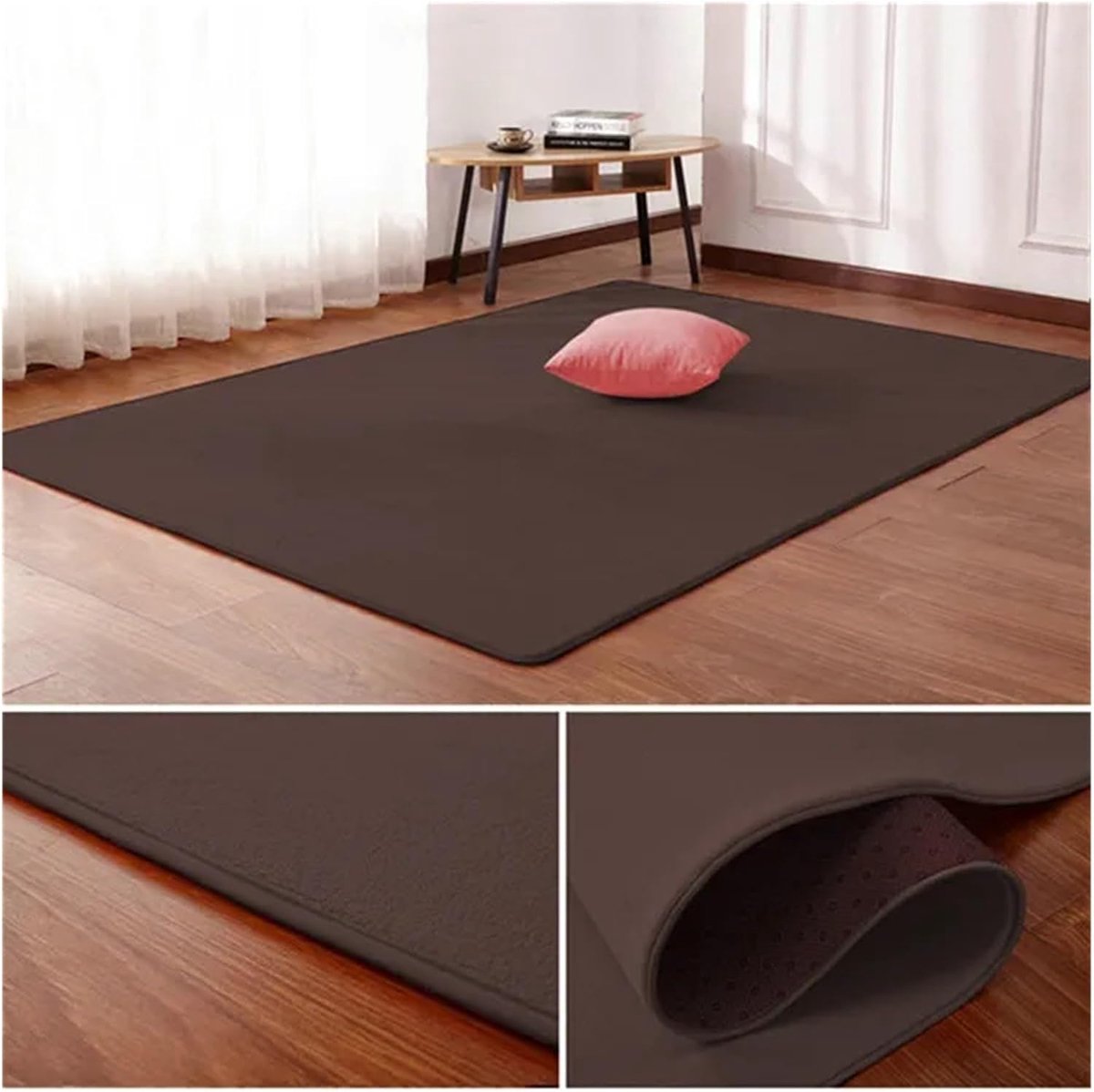 Fleece tapijt - Zachte vloerbedekking - Woonkamer decoratie - Dikke pool - 150 x 50 cm - K