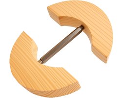 Houten Hoedenklem - Pettenhouder - Hoeden Onderhouden - Uitbreidbaar Ontwerp - 19 cm - Houtkleur