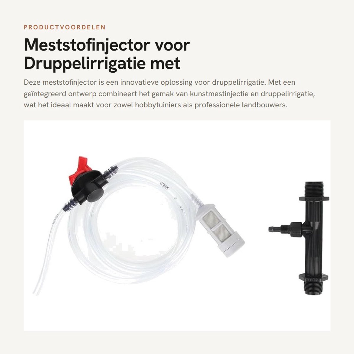 Dailygoods- Meststofinjector Geïntegreerd Ontwerp - Inline Meststofdispenser - Druppelirrigatie - Gazon/Tuin Benodigdheden - Verbeterde Gewasopbrengst - Nauwkeurige Bemesting