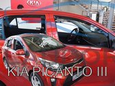 Zijwindschermen geschikt voor Kia Picanto III 5-drs 2017- V + A Ramen