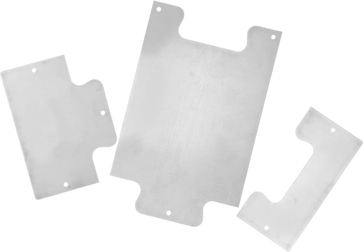Deurbescherming Plaat - Schopplaat Deur - Schade Voorkomen - Roestvrij Staal - 76x15 cm - Zilver