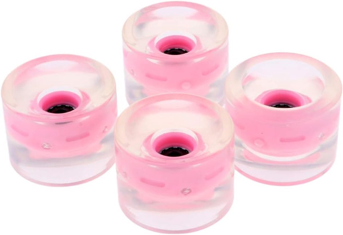 Skateboard Wielen Longboard Wielen Nachtelijk Rijden Oplaadbare Verlichting 70mm Diameter