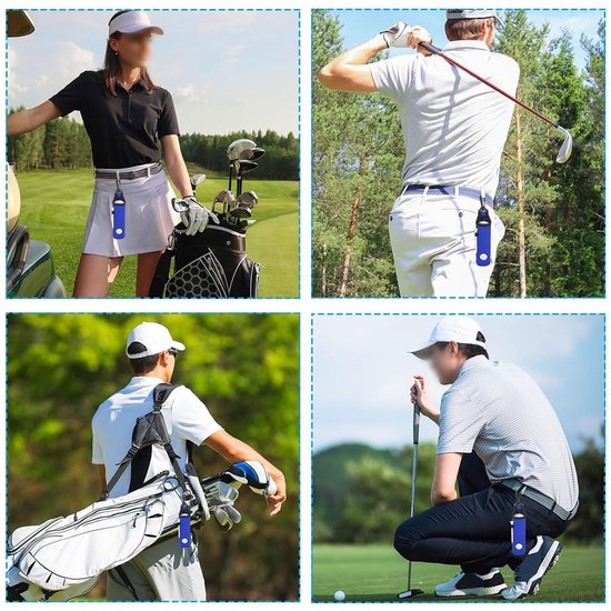 Dailygoods- Golfbalhouder met clip - Draagtas voor golfballen - 2 Stuks - Handige bevestiging - Verbeterde speelervaring - Lichtgewicht 20 g/st - Golfbal Tas van Dailygoods — afbeelding 4