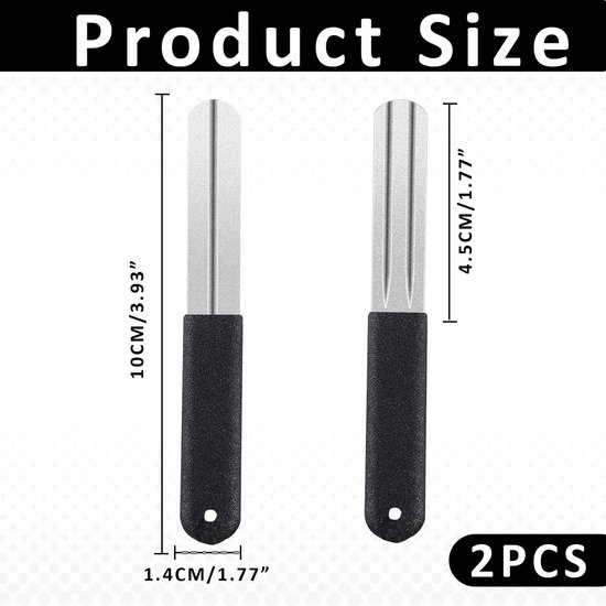 2 Pcs Fishing Hook Grinder Dart Sharpener Double Sided Hook Grinder Fishing Hook Sharpening Stone Double Sided Diamond - ShopVlot — afbeelding 3