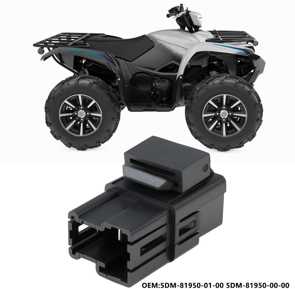 Dailygoods- Motorfiets Relais 5Pin - Compatibel met Yamaha - OEM 5DM-81950-01-00 - Stabiele Verbinding - Plug and Play Ontwerp - Sterk Stroomdraagvermogen