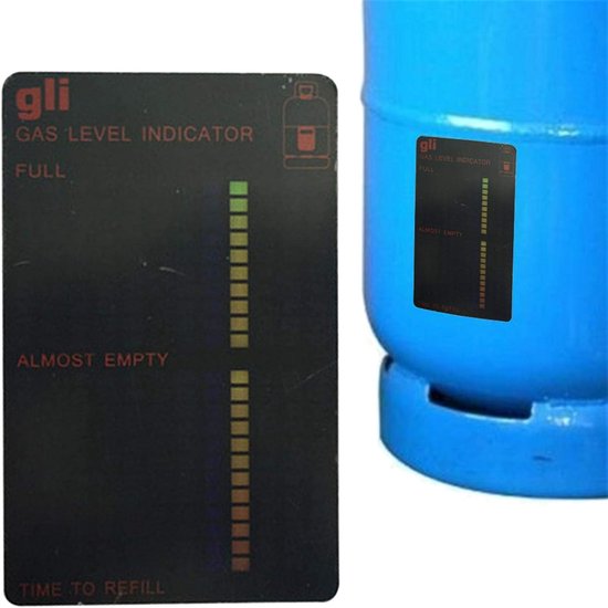 Magnetische Niveau Indicator - Gas Tester - Niveau Controleren - Herbruikbare Waarde - 10 x 6.3 cm - Zwart — afbeelding 3
