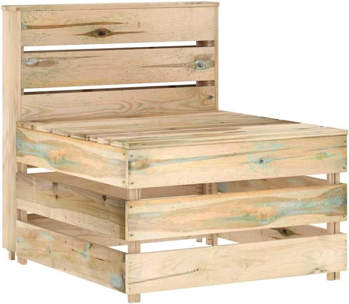 Tuin Palletbank - Houten bank - Buiten Ontspannen - Modulair ontwerp - Niet gespecificeerd - Groen