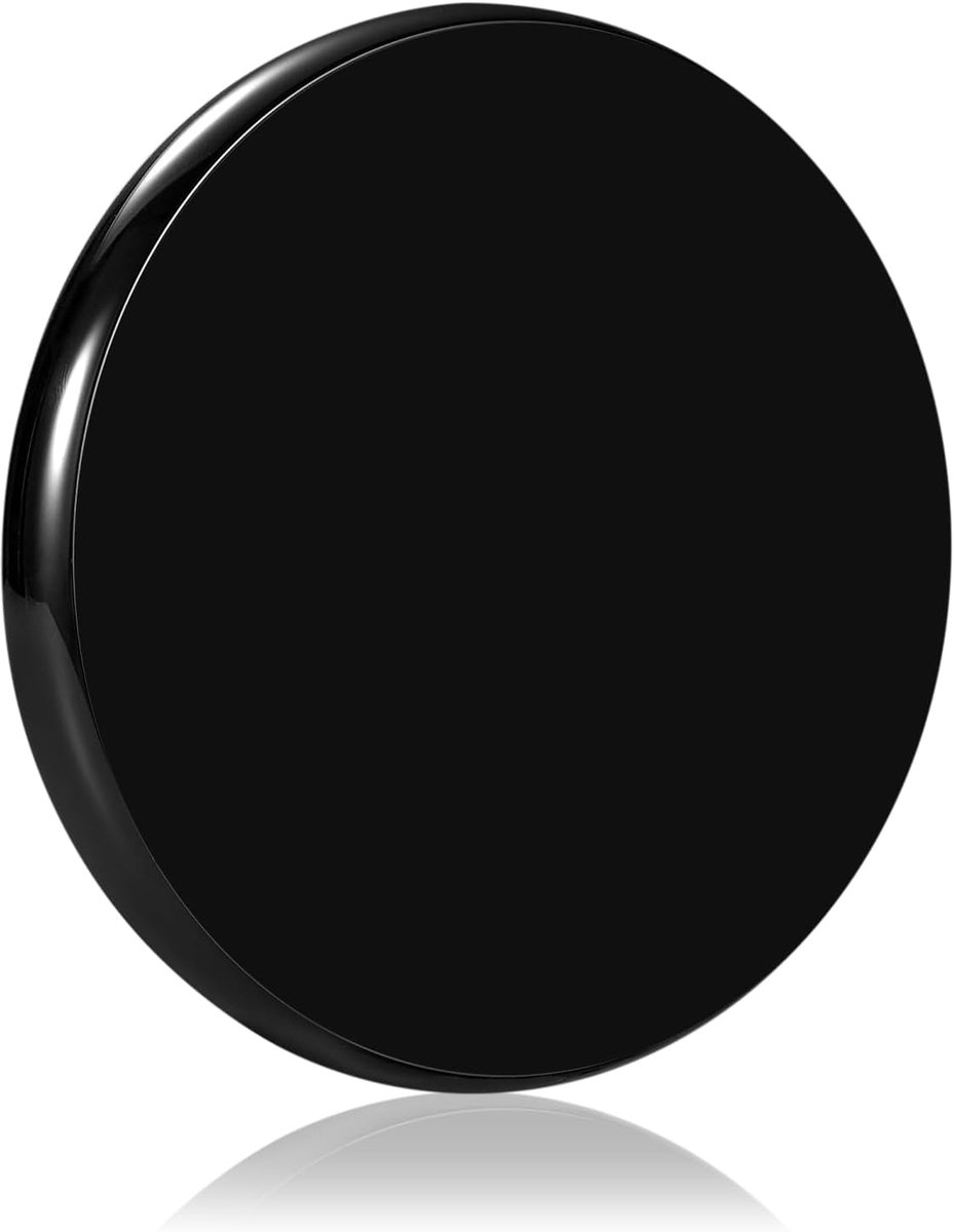 glas gyro basis, dubbele concave kristal, diameter 120 mm (4,72 "), dikte 14 mm (0,55"), gladde, lage wrijving, verlengt spin tijd (S, K9 kristal Zwart)