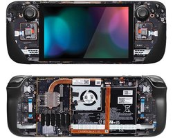 Sticker Compatibel met Steam Deck LCD,Skins Volledige Set Faceplate Decals voor Steam Deck OLED Handheld PC Gaming-Sloop