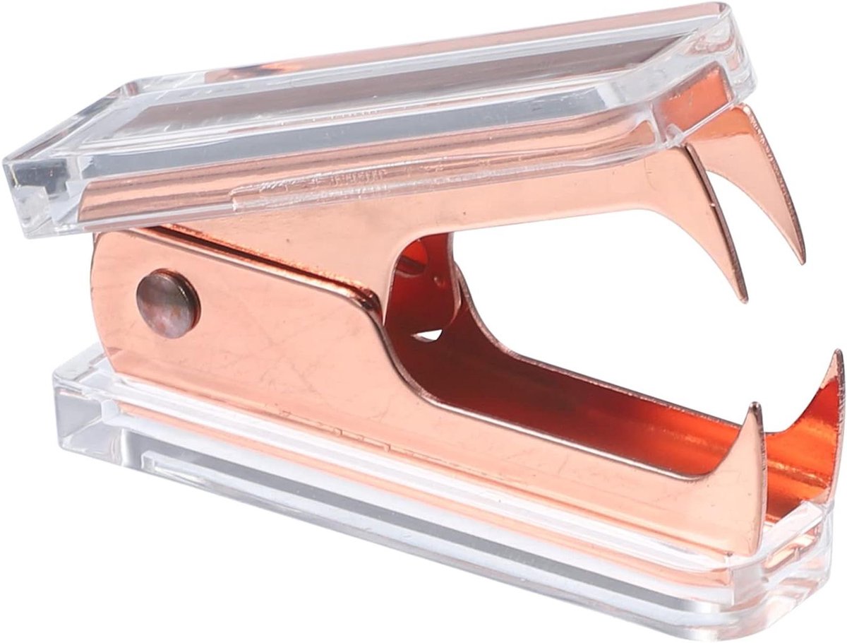 Nietjesverwijderaar - Ontnieter Nietentrekker - Nietjes Verwijderen - Ergonomisch Ontwerp - 6x4.3x1.5CM - Roségoud