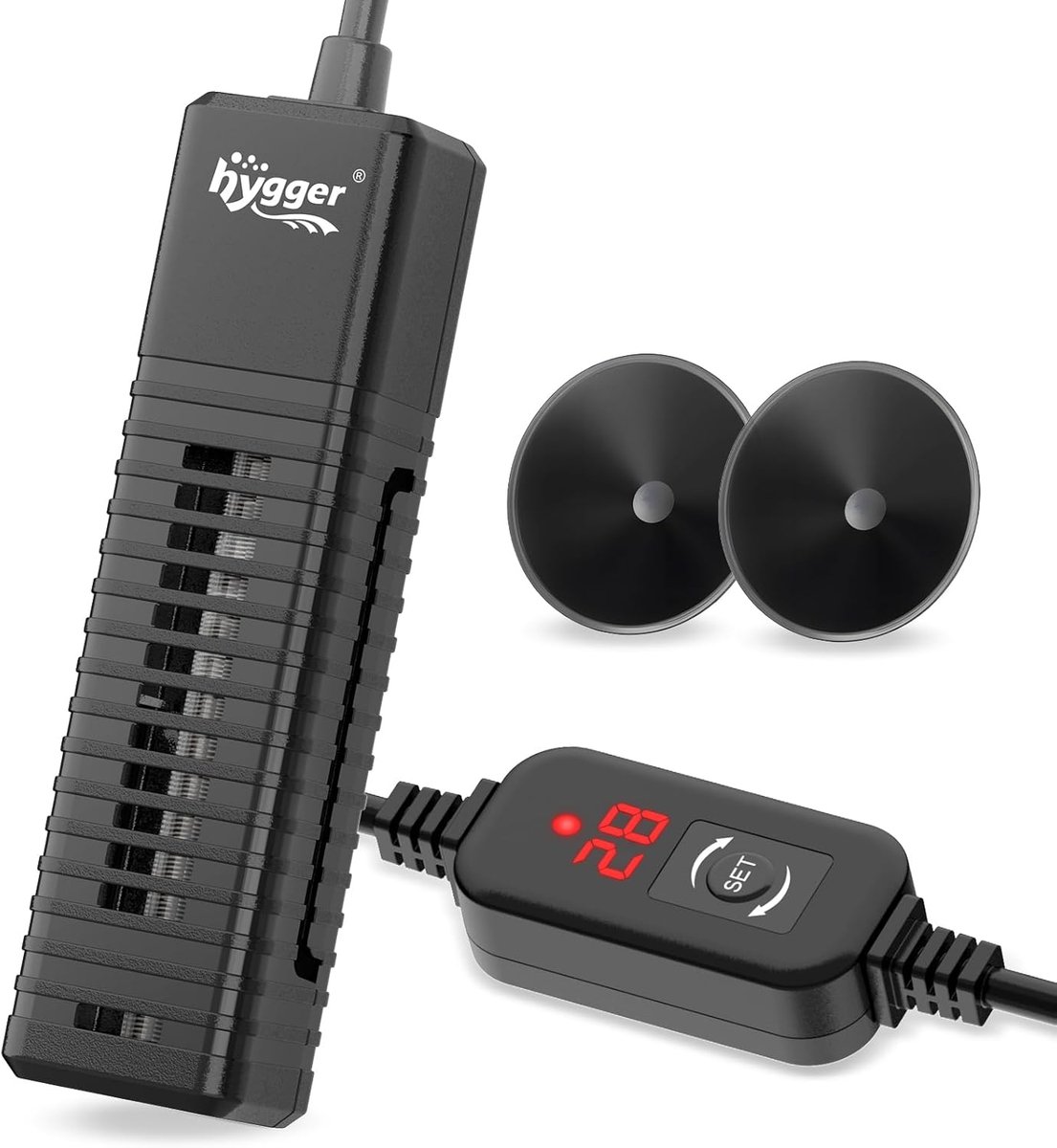 SnelShoppen - Mini Aquarium Heater 30W - Digitale Verwarming voor Aquarium, Instelbare Temperatuur, Veilig en Betrouwbaar, Geschikt voor 11-30L Betta