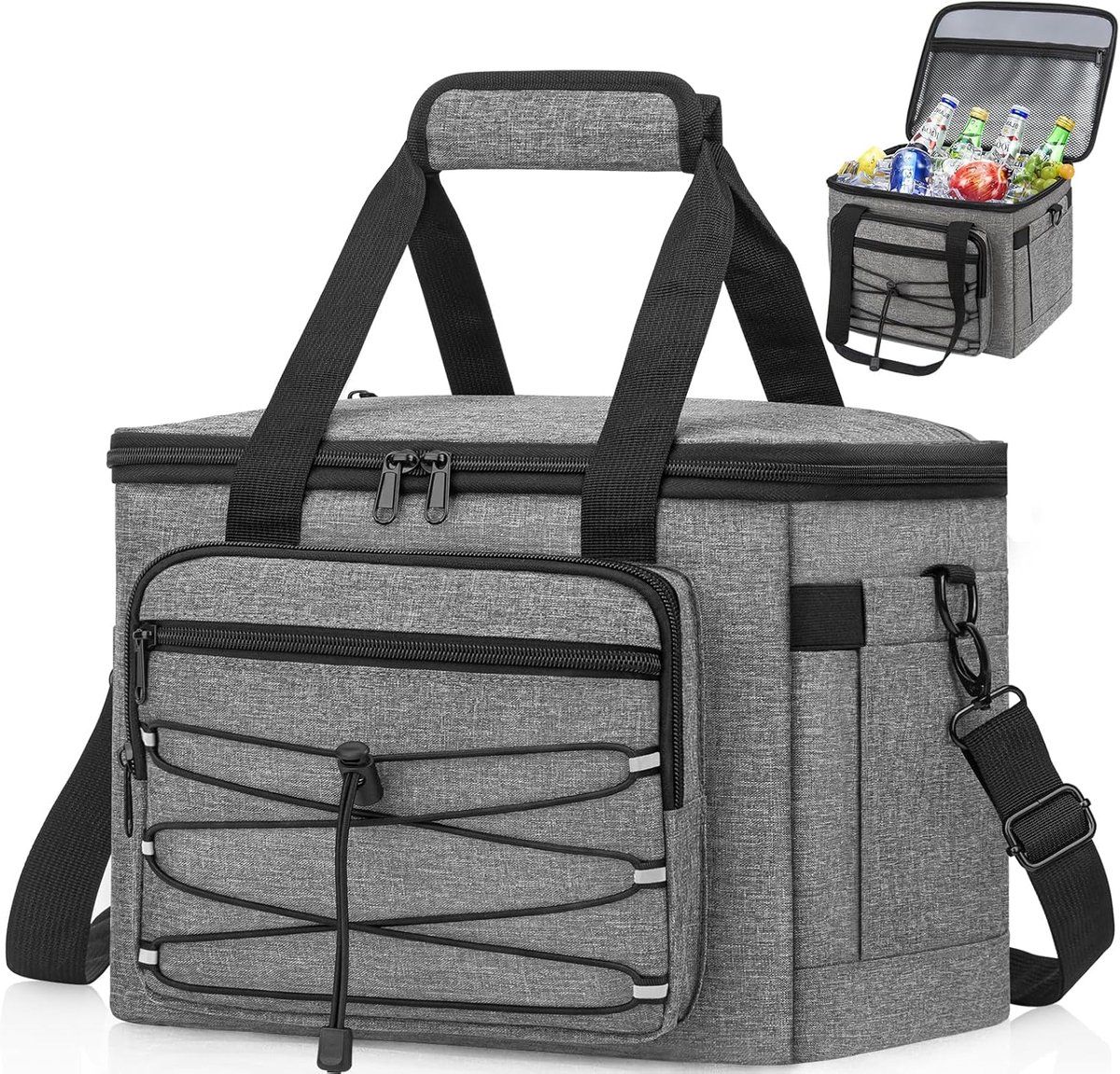 SnelShoppen - Thermische Lunchtas 15L, Koeltas, Isolerende Lunchtas, Draagbare Lunchtas voor Koel en Warm Voedsel, Ideaal voor Camping en Werk