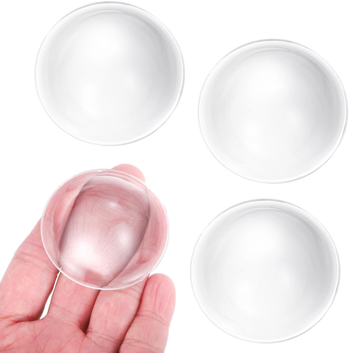 Omgoods - Set van 4 Convexe Lenzen voor LED Verlichting - 52mm Acryl