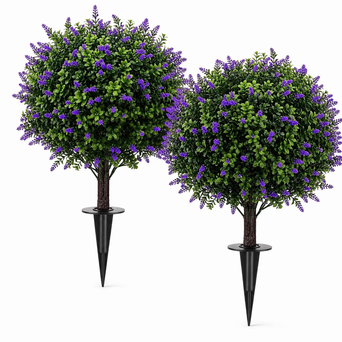 Omgoods - Set van 2 Kunstbuxusballen, 60 cm, Groen