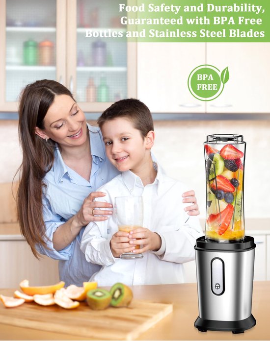 Omgoods - Draagbare Blender met 2 BPA-vrije Flessen van 600 ml — afbeelding 4