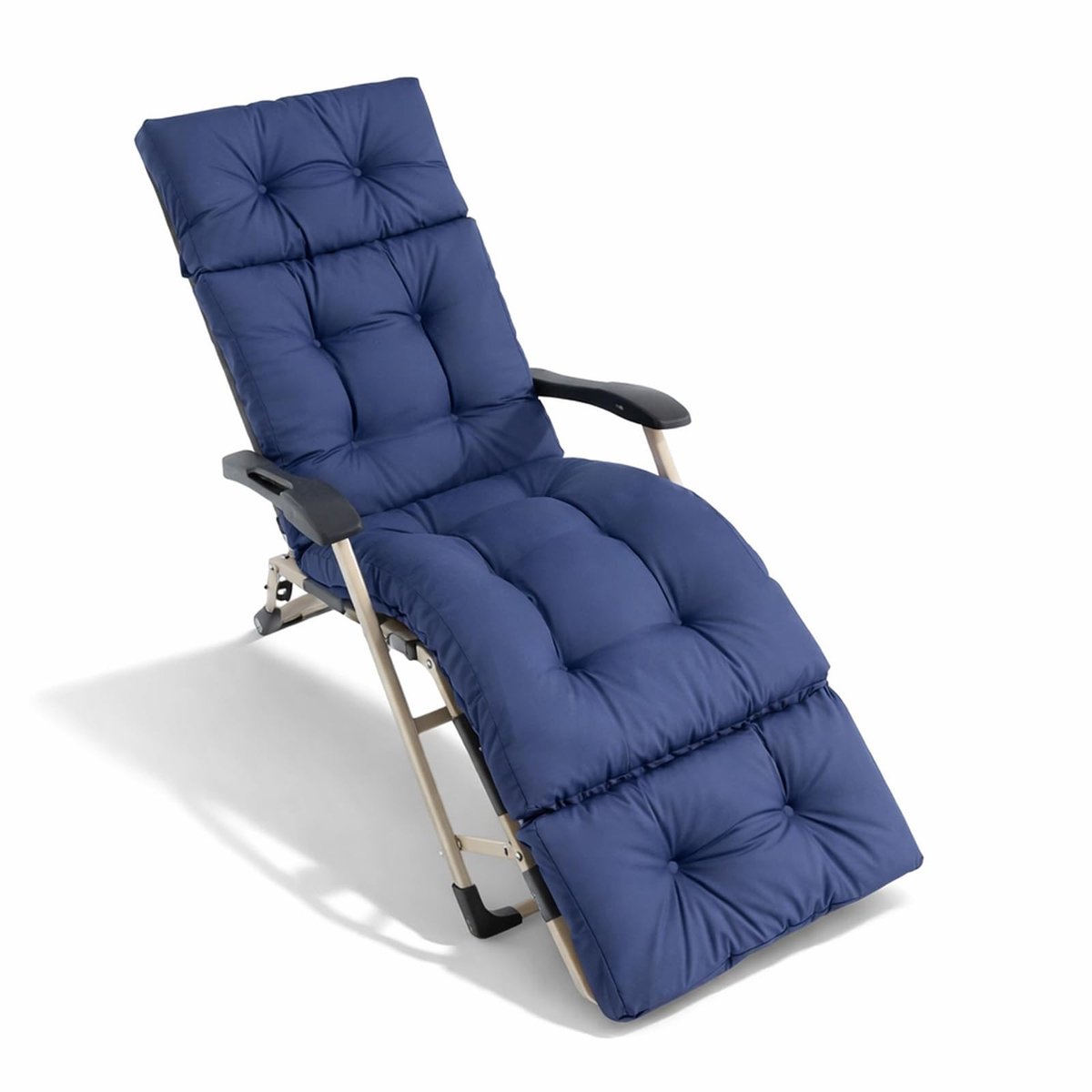 Omgoods - Tuin Lounger Kussen, 190 x 54 cm, Met Anti-slip Onderkant en Verstelbare Hoofdkap
