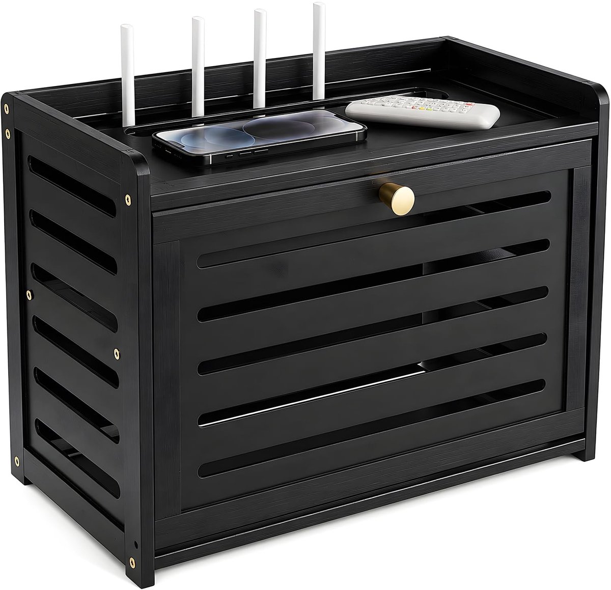 Omgoods - Houten Router Verstoppen en Kabelmanagementbox