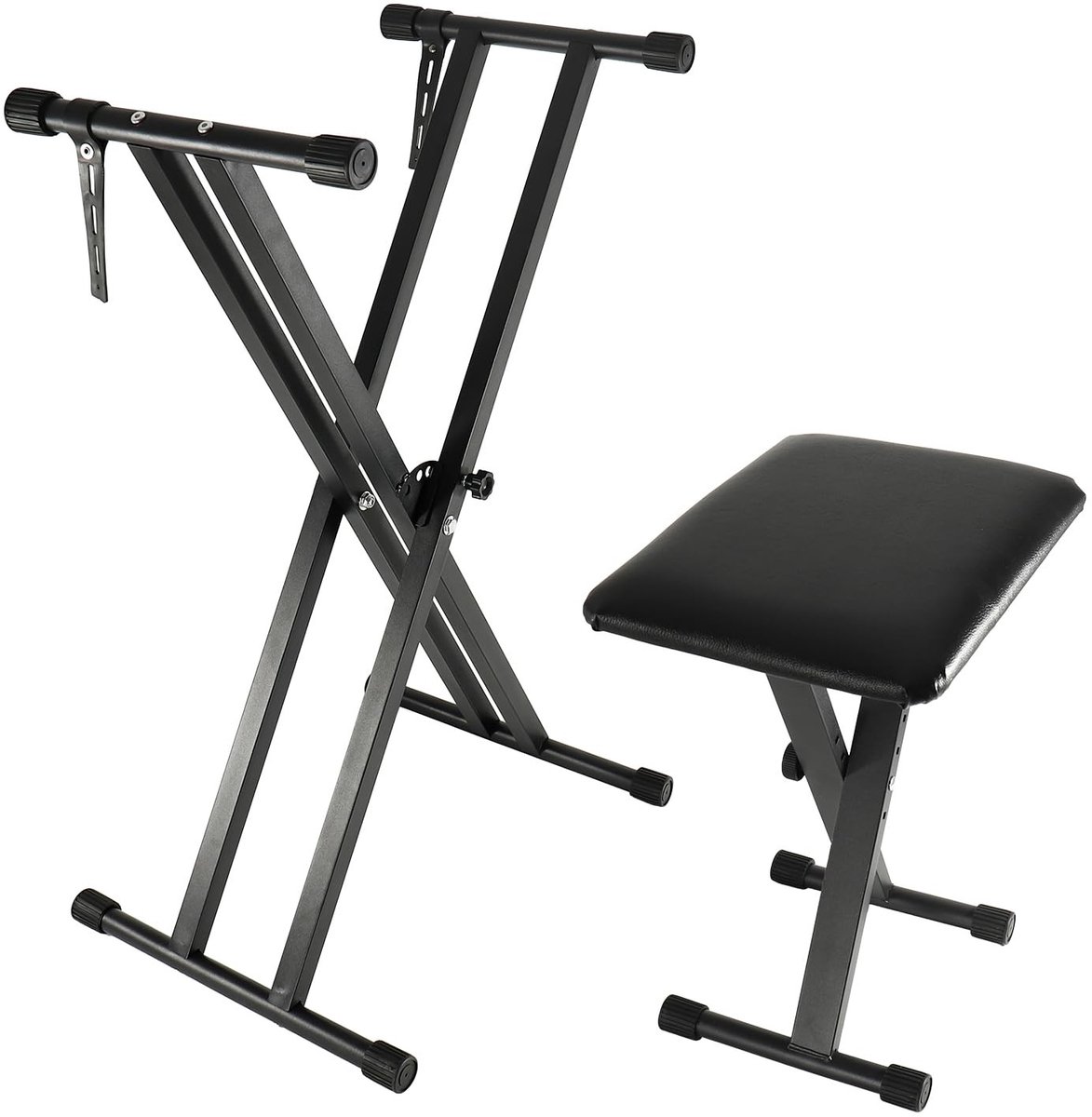 Omgoods - Piano Stand en Verstelbare Kruk Set