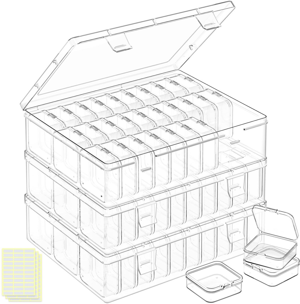 Omgoods - Bead Organizer Box met 93 Compartimenten voor Kleine Voorwerpen