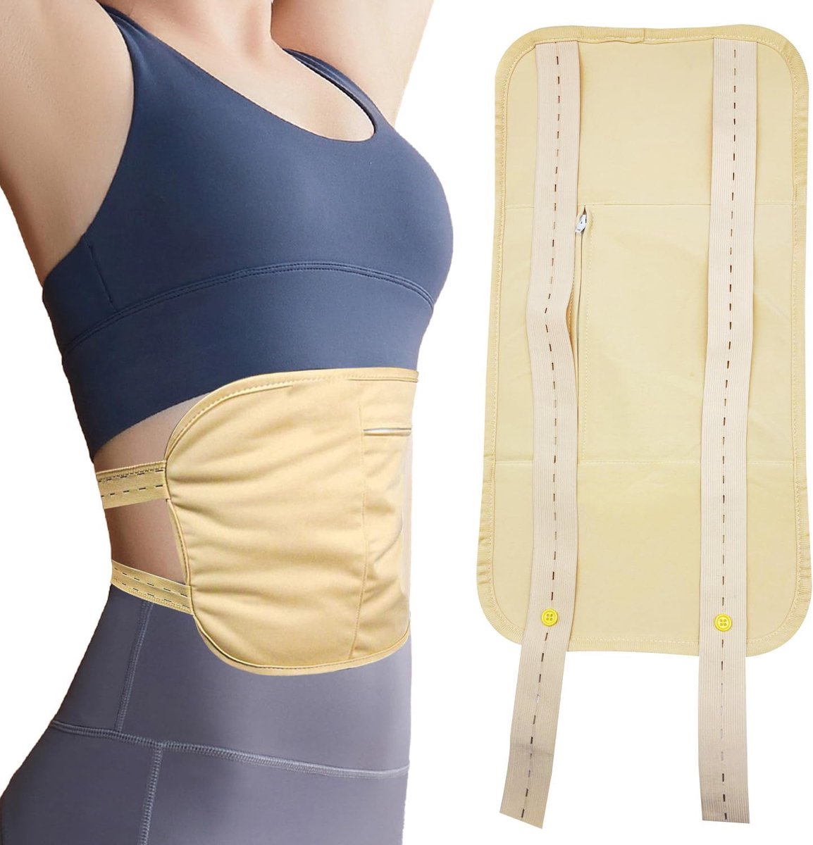 SnelShoppen - Castorolie Pakket Set, Herbruikbare Wrap voor Organische Castorolie, Ondersteuning Lever Detox, Comfortabel Slapen, Verbetering Buikspie