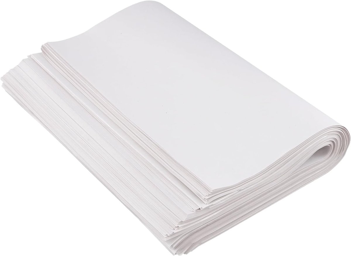 300 vellen A3 verpakkingspapier 42 x 29,7 cm, wit pakpapier met 36 g/m² scheurvast krantenpapier voor verhuizing, transport, knutselprojecten, blanco beschermpapier voor breekbare voorwerpen