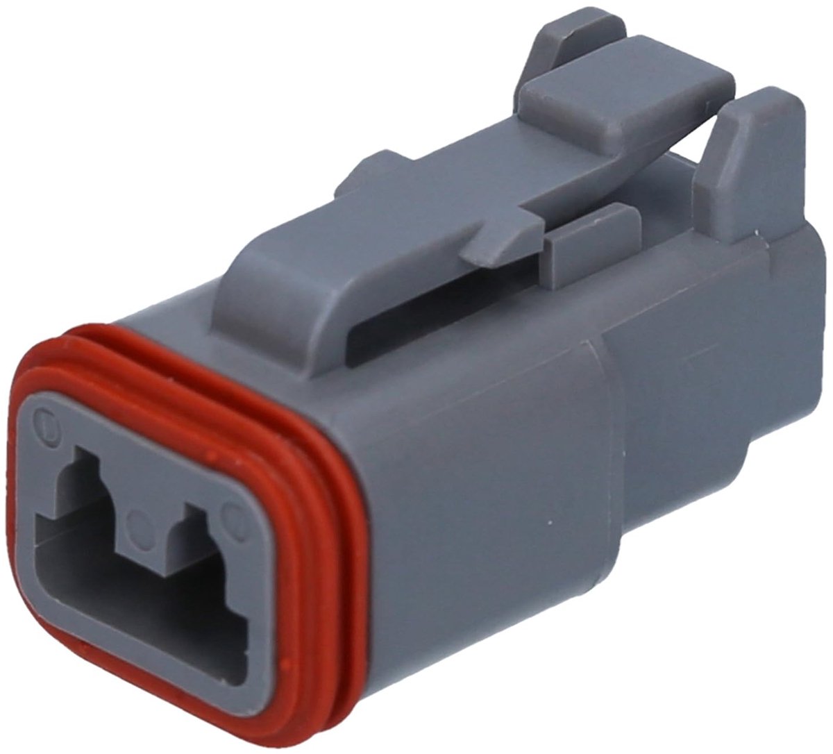 10 Stuks DT06-2S Bussenbehuizing 2-Polig - Stekkerbehuizing Deutsch | IP68 waterdichte connector voor kabelboom, isolatiediameter 2.23-3.68 mm, bestand tegen olie en benzine, -55 tot +125 °C