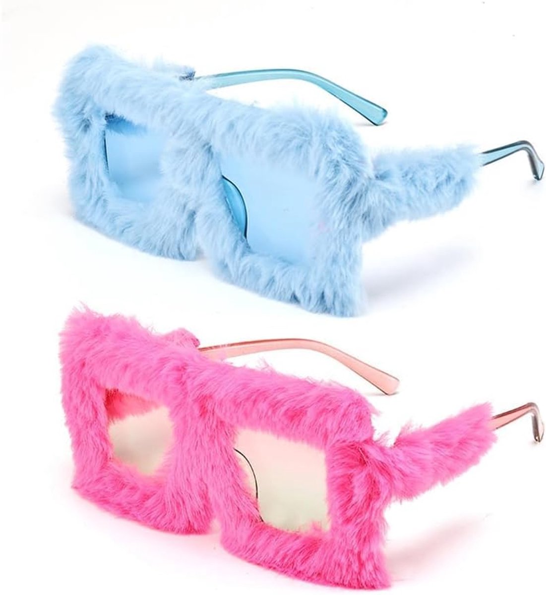 2 Stück Feestbril Kattenoog Bril Verkleedbril Partybril Grappige Fotoprops Festival Bril Dames Accessoires Voor Carnaval Themafeest Verkleedfeest en Fotoshoot