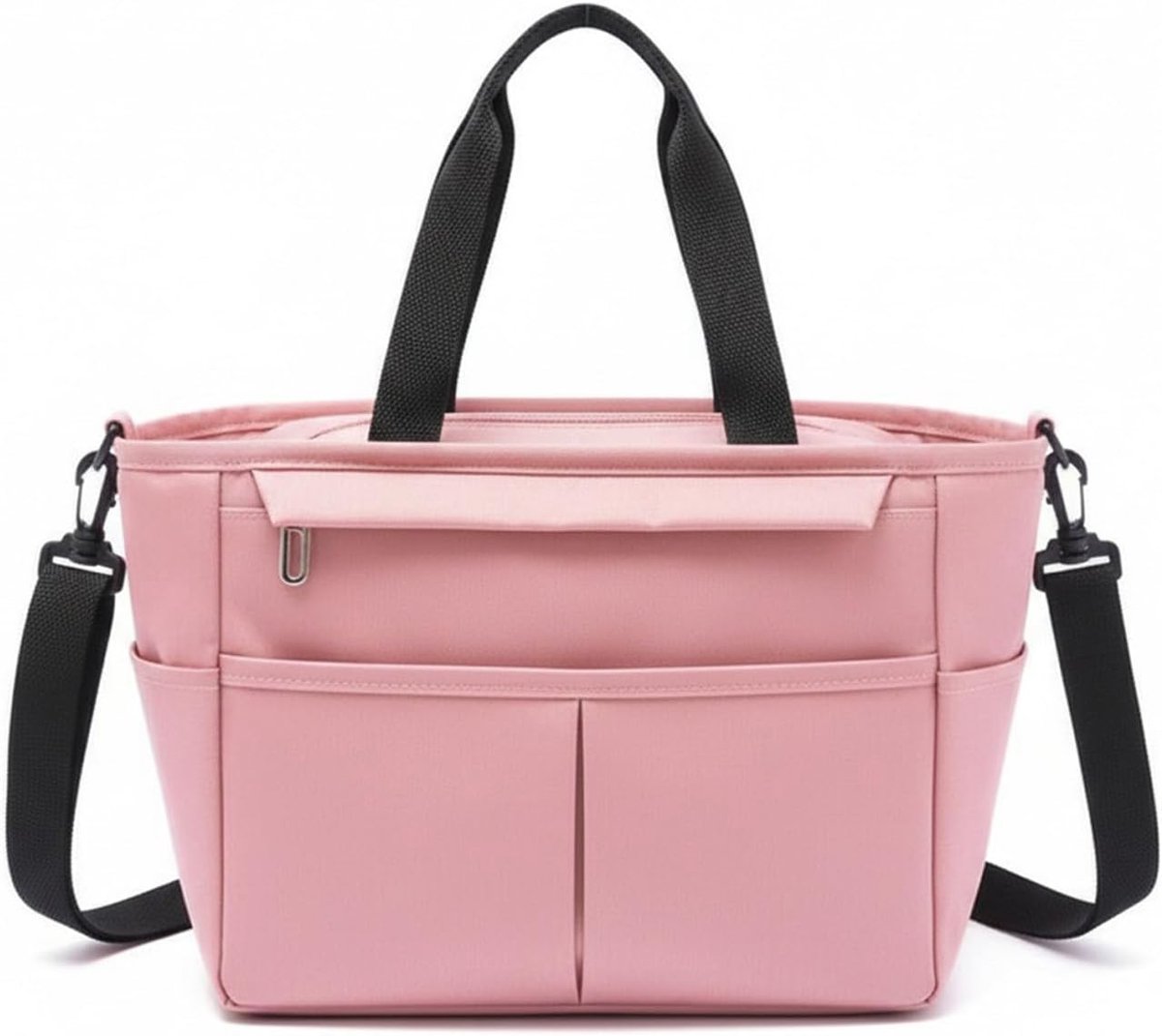 Geïsoleerde en waterdichte lunchtas, 7 l, herbruikbare koeltas met schouderriem, ideaal voor werk, picknick en reizen (7 l, roze)