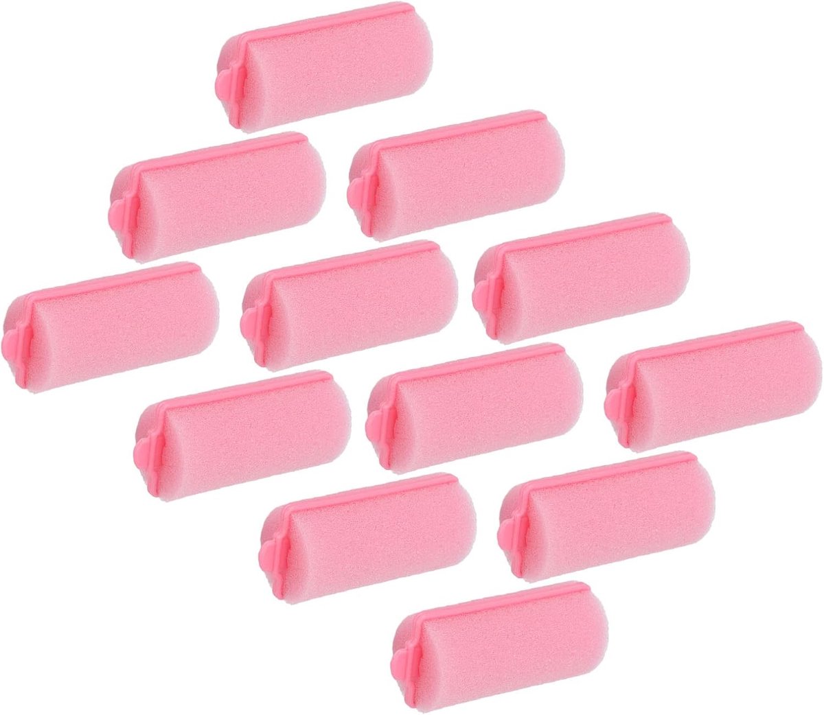 Haarroller Draagbaar Huidvriendelijk 12-delig Soft Styling Tool voor Vrouwen voor Kapsalon voor Thuisreizen, Foam Sponge Hair Rollers Bouncy Curls Haarkrulspelden Haarrollers