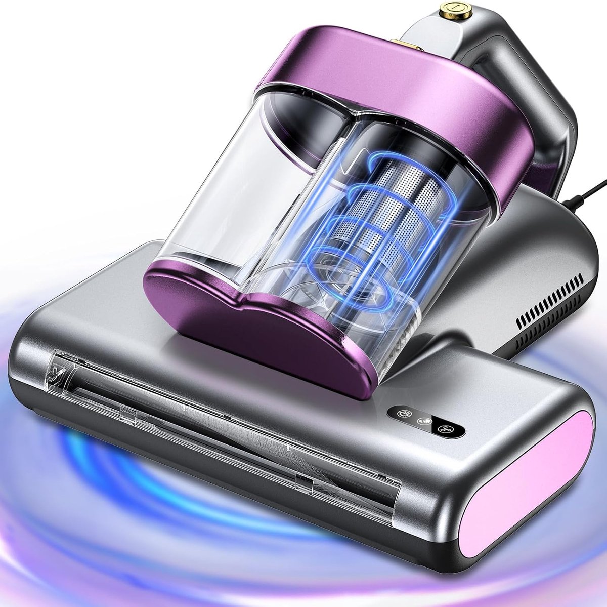 Mijtstofzuiger voor matrassen, mijtzuiger, met uv-licht, afzuiging, 500 W, 16 KPA mijtstofzuiger met ultrasone matraszuiger, verwijdert 99,9% bacteriën, allergenen en stofmijten