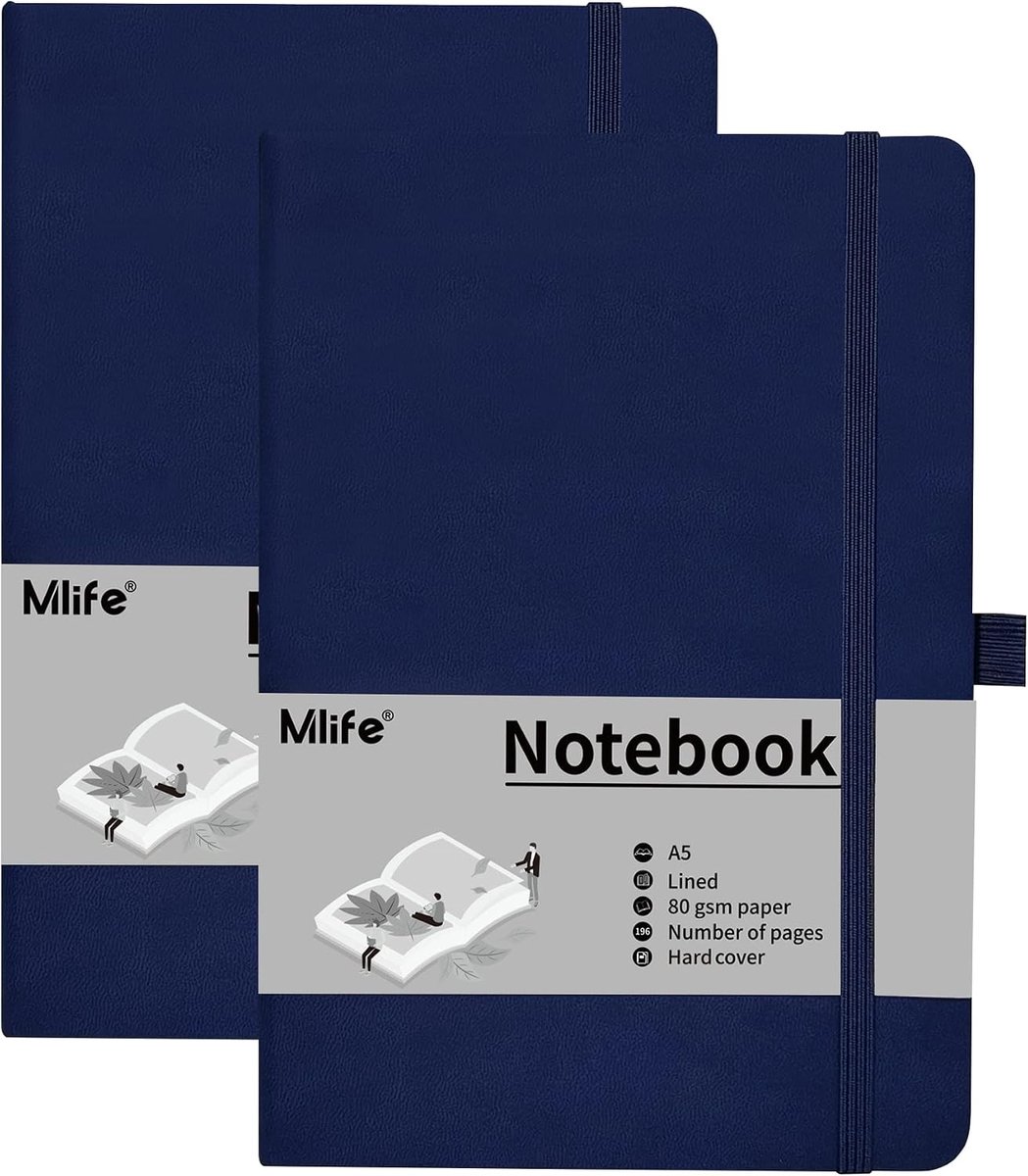 A5 Notebook met Dots - PU Hardcover - 200 pagina's - Perfect voor kantoor schrijven - ShopVlot