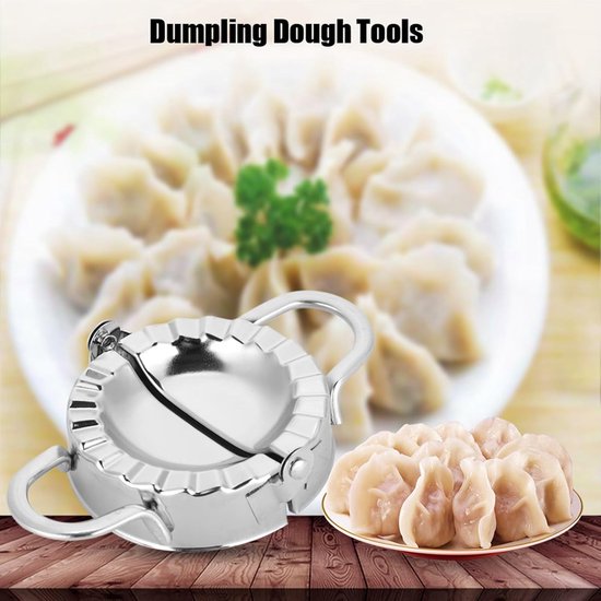 Dumpling Maker Rvs Dumpling Deeg Press Dumpling Tool voor Dumpling Pie Ravioli Gyoza Empanada (L) — afbeelding 5