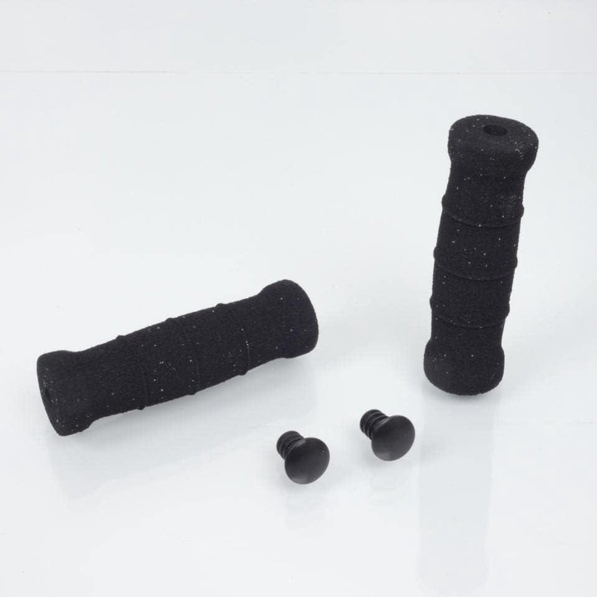 Fietshandvatten - Handvatten Paar - Fietsen Comfort - Zacht Schuim - 12.5 cm Lengte - Zwart