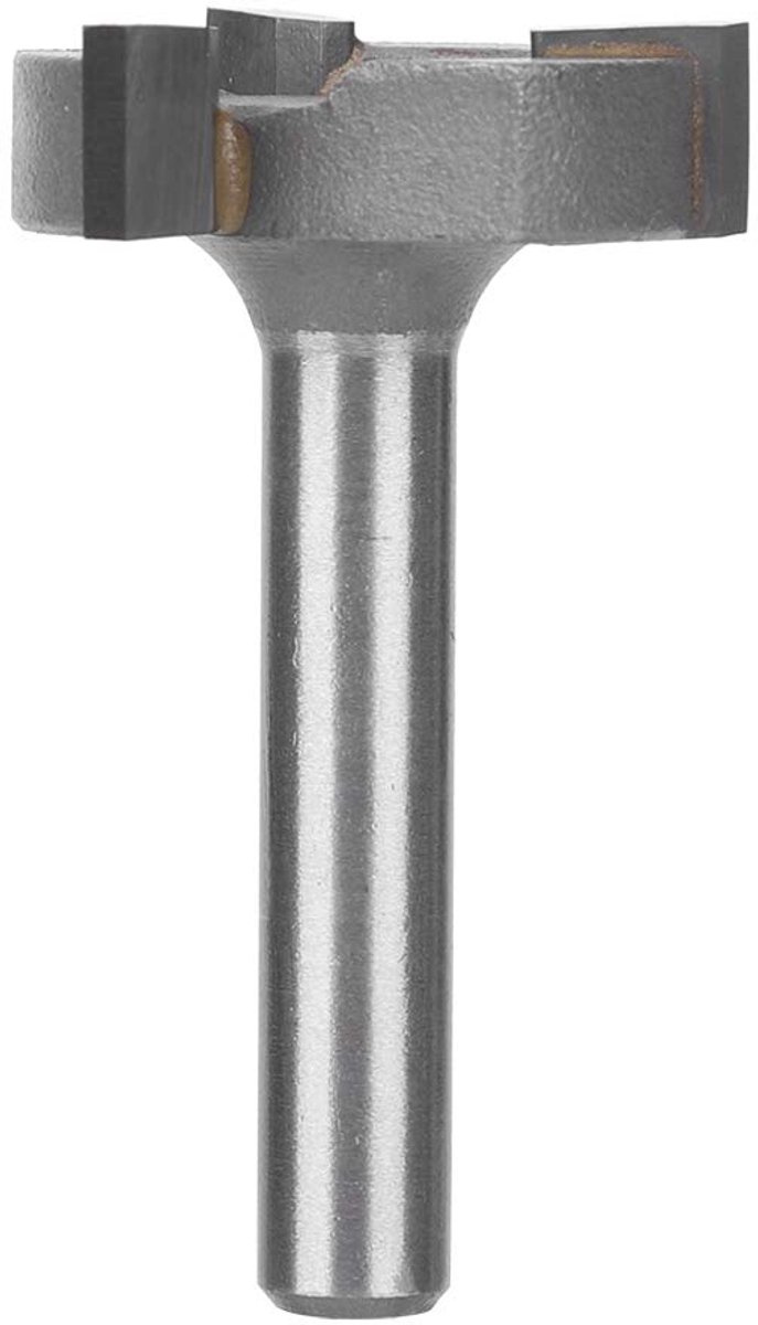SnelShoppen - CNC Spoilboard Freesbit met 6mm Schacht, 25.4mm Snijdiameter, T-Type, YG6 Legering voor Hout en Laminaat, Duurzaam en Gebruiksvriendelij