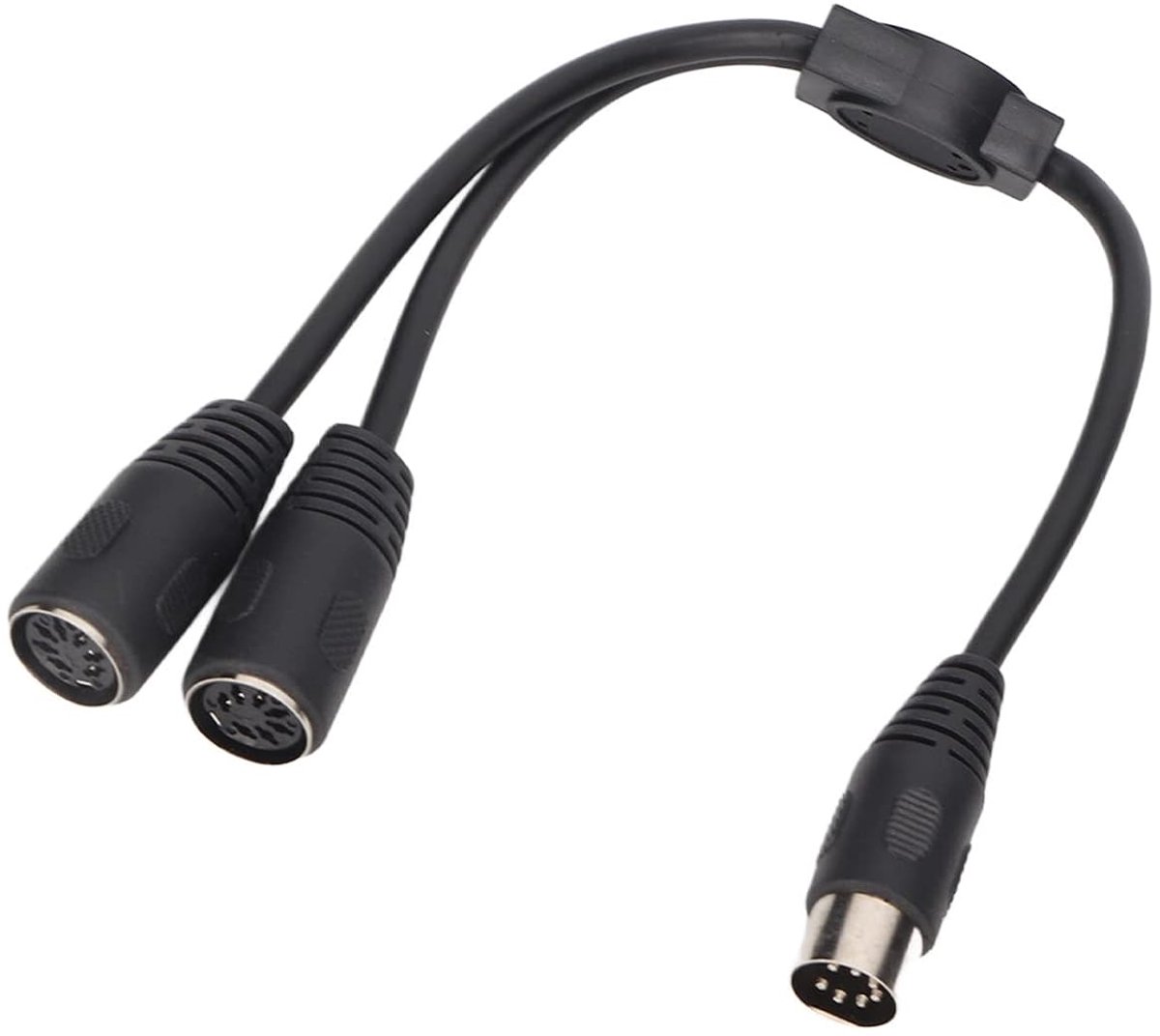 SnelShoppen - 7 PIN DIN naar 2xDIN Kabel 0.3M, 7Pin DIN Mannetje naar DIN Mannetje MIDI Verlengkabel, Stereo Audio Adapter voor Radio Audio Apparatuur
