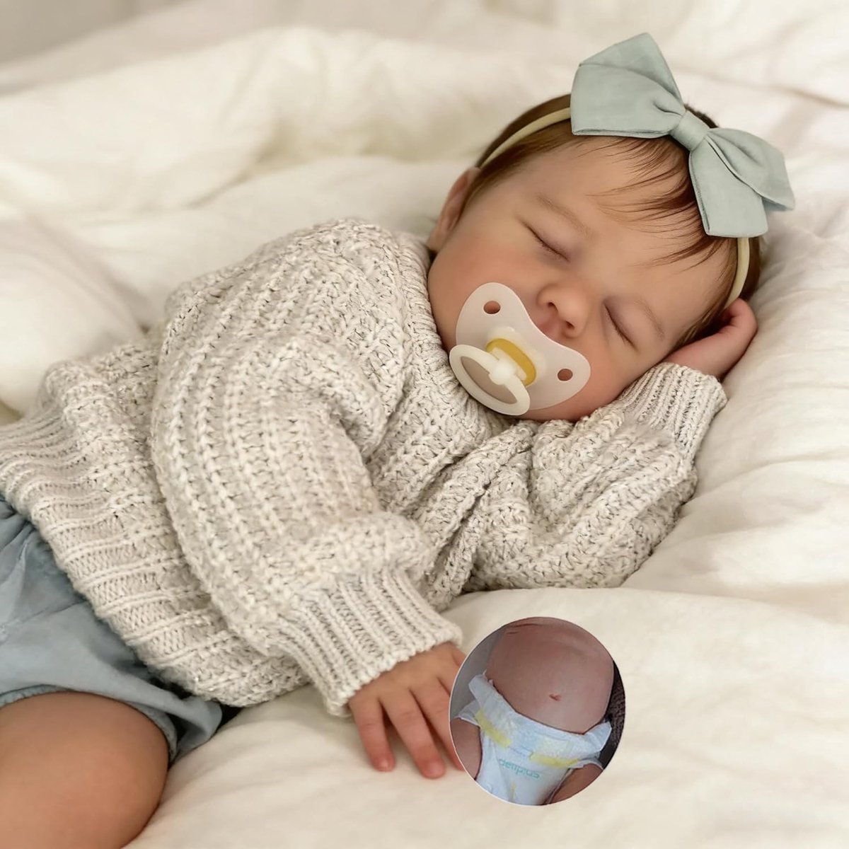 Poppen, volledig lichaam, baby's, Reborn vinyl, reborn van siliconen, realistische babypop voor meisjes, met accessoires
