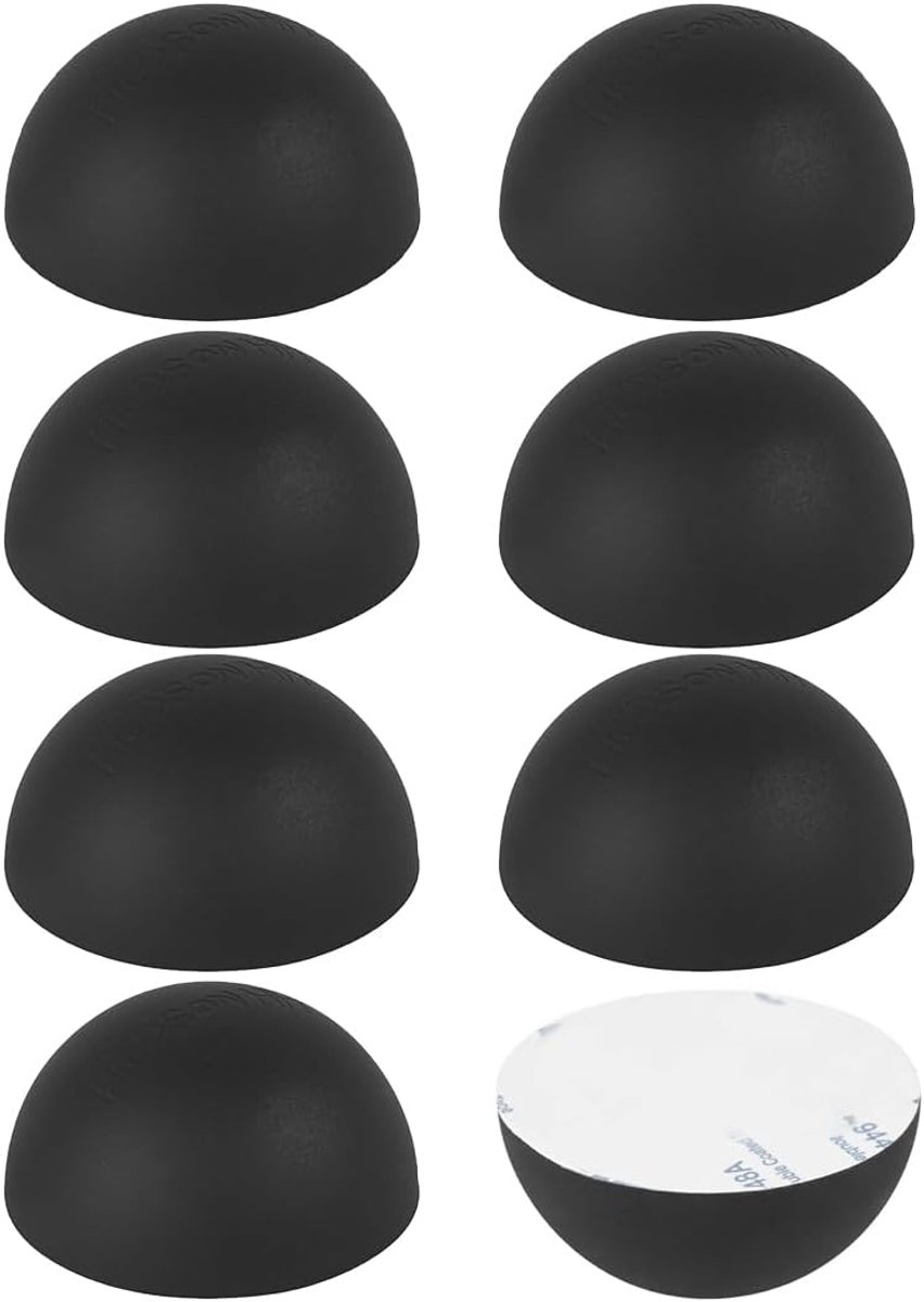 8 stuks effectieve resonantiedempers, geluidsdempers en anti-vibratiepads, akoestische isolatie, luidsprekerbasis, grote luidsprekervoeten (zwart, B)