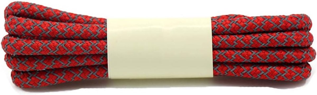 verkleuring, ronde veters, schoenveters voor kinderen en volwassenen, breedte 0,4 cm, rood, 120