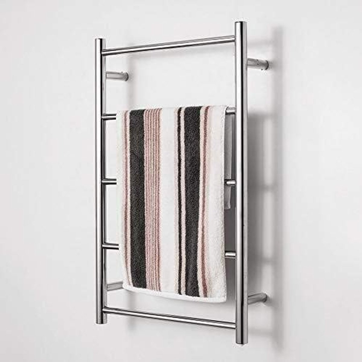 SnelShoppen - Modern Badkamer Handdoek Droogrek, Elektrische Ladder Radiator, Antibacterieel, Rvs, 800x500x120mm, Perfect voor Badkamer en Wassen