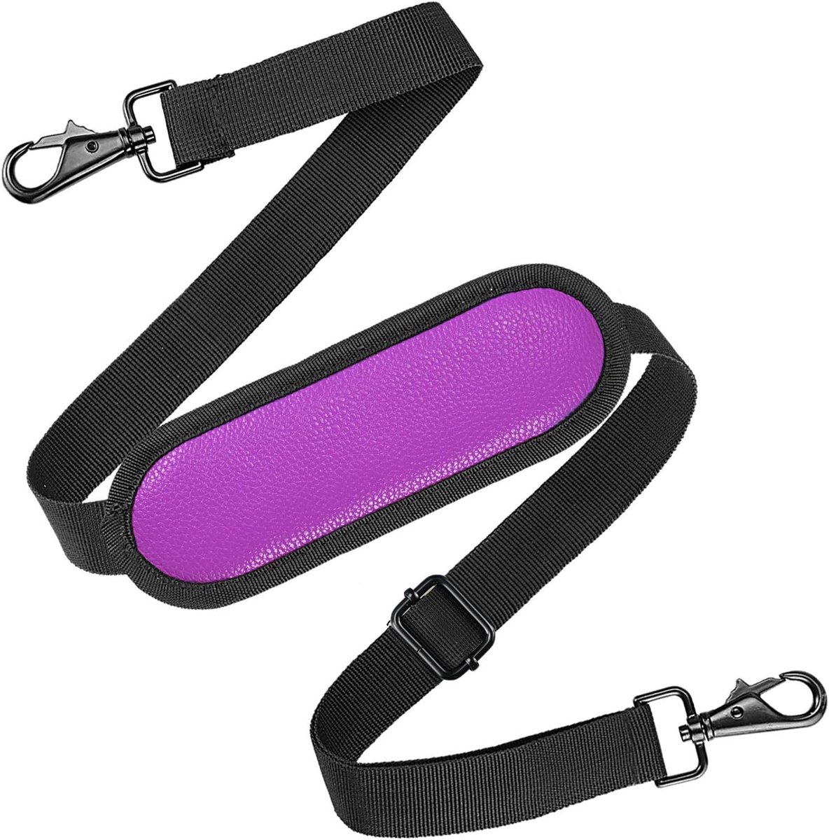 Strap Universal Replacement Laptop Metal Hooks Adjustable Bag Strap Briefcase Computer Messenger Bag Laptop Notebook Case by YOUSHARES (Purple)