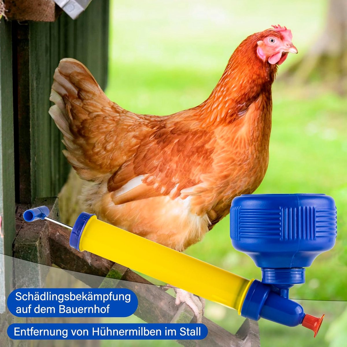 poederverstuiver, handpompverstuiver ter bestrijding van kippenhok, mijten, rode vogelmijt, slakken, wespen, poeder, algenkalk, verstuiver ter bestrijding van ongedierte in de tuin