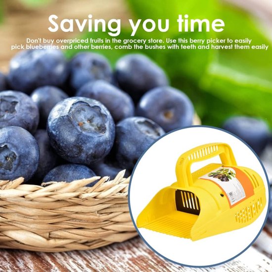 Picker, Fruit Picker Plastic Berry Picker Tool Blueberry Harkes Harvester, Blueberry Rake Scoop voor Bosbessen, Rode Bosbessen en Bosbessen (Bosbessenkiezer) — afbeelding 3