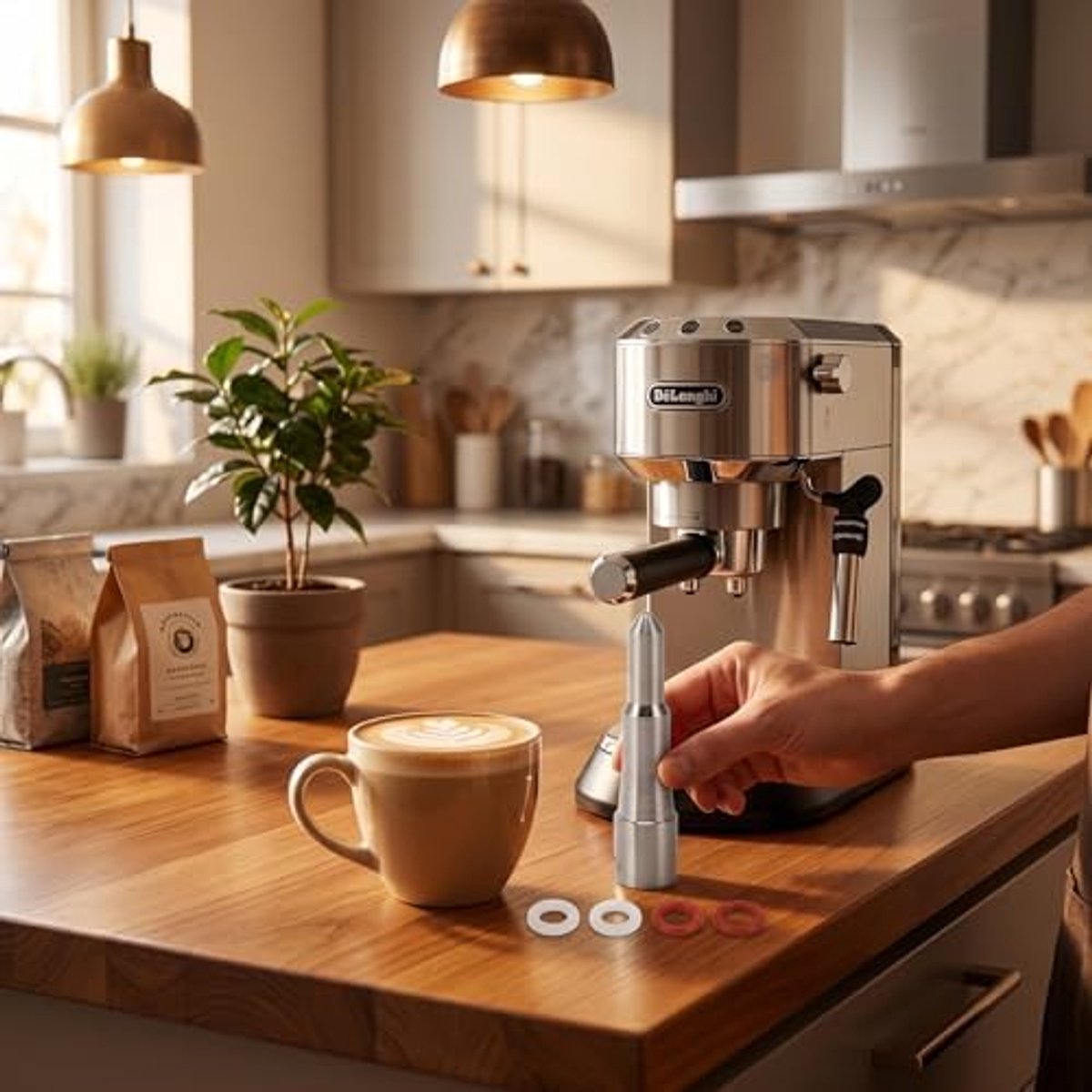 Espressomachine RVS – Stoom Nozzle Vervanging voor ECP3420 EC680 – Automatisch Koffiezetapparaat Accessoire voor Hoge Stoomprestaties – Duurzaam Roestvrij Staal Melkopschuimer Mondstuk