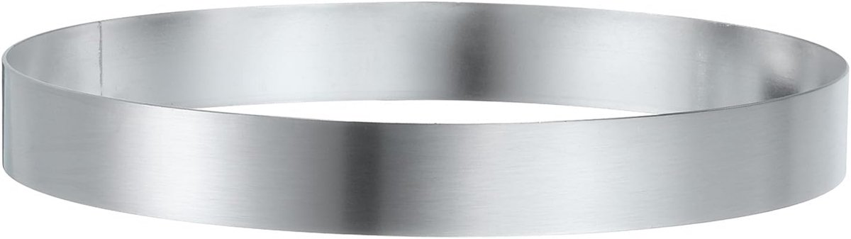 Ronde taartring 14 x 2,5 cm naadloze roestvrijstalen pastry-mousse dessert ring met spiegelcoating voor het bakken van Engelse muffins en crumpets