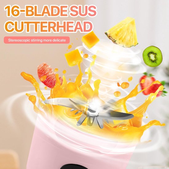 Omgoods - Mini Blender en Smoothie Maker met 500ML Fles — afbeelding 2