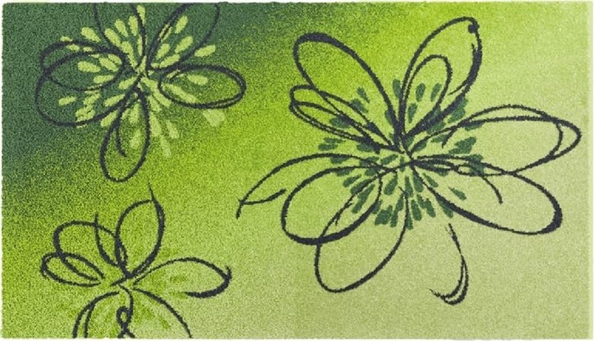 Omgoods - Badmat 60x100 cm Groen van Zacht Polyacryl