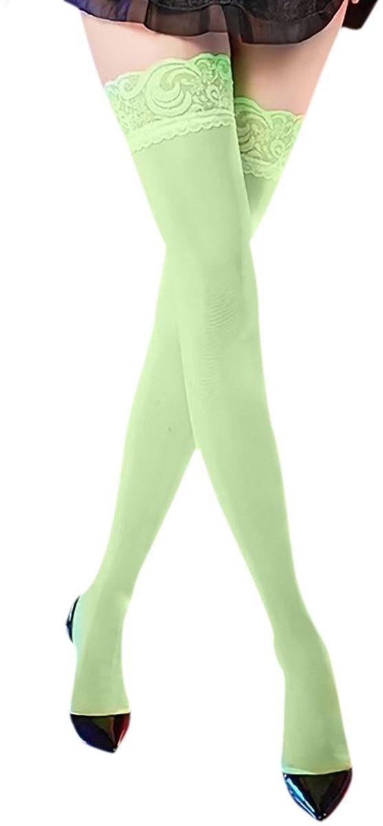 Omgoods - Dames Thigh High Sokken Rood