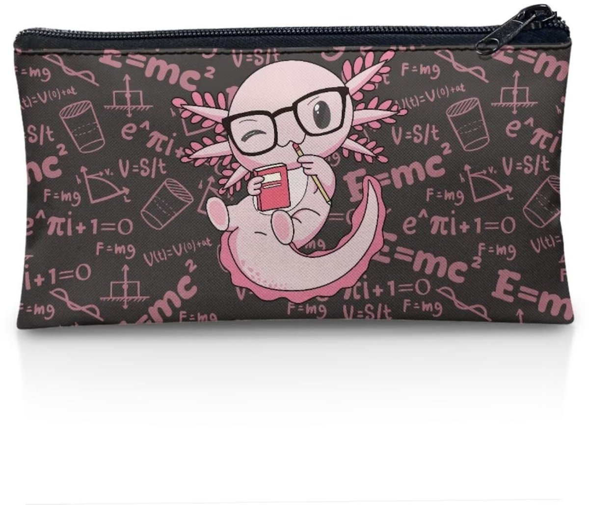 Omgoods - Gepersonaliseerd Pennenbakje voor Kinderen met Kawai Axolotl Design