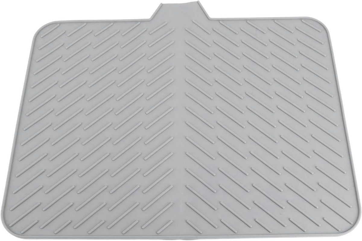 Omgoods- Afdruipmat Groot - Hittebestendig Siliconen - Eenvoudig Onderhoud - Handig Drainageontwerp - Duurzaam Materiaal - Afmetingen 43 x 58 cm - Droogmat